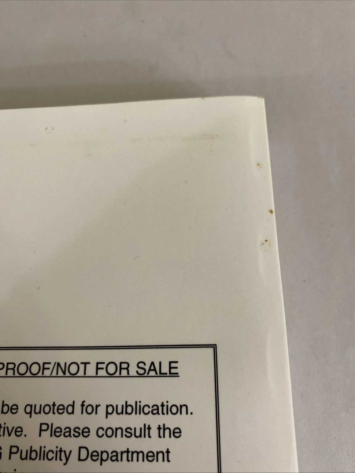 The Disinherited Han Ong Uncorrected Proof Advance Reading Copy Not for Sale FSG - Image 10