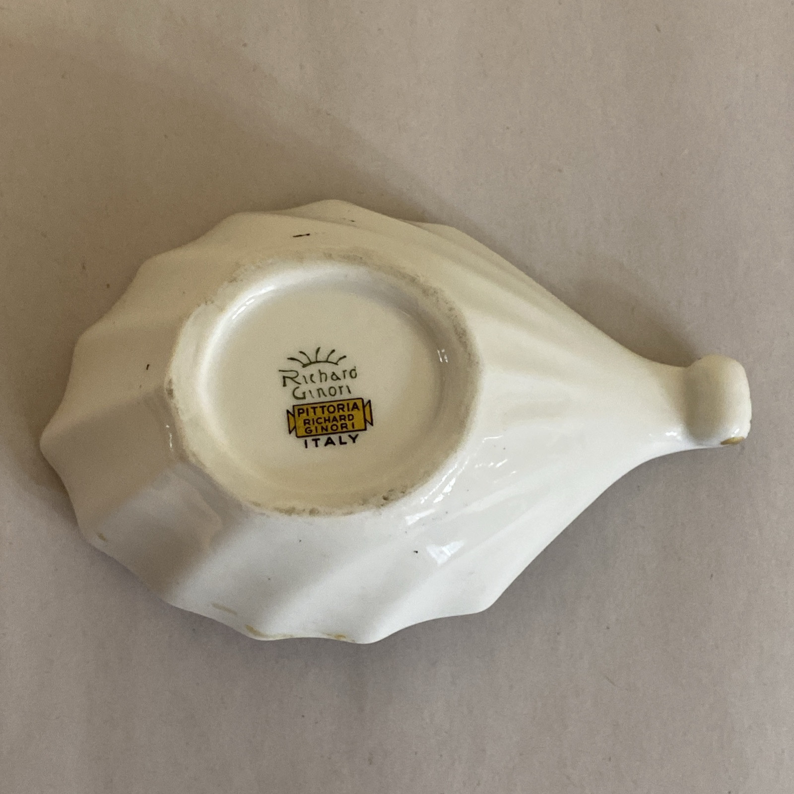 Richard Ginori Fiesole Impero Firenze Shell Shape Spoon Rest - Image 6