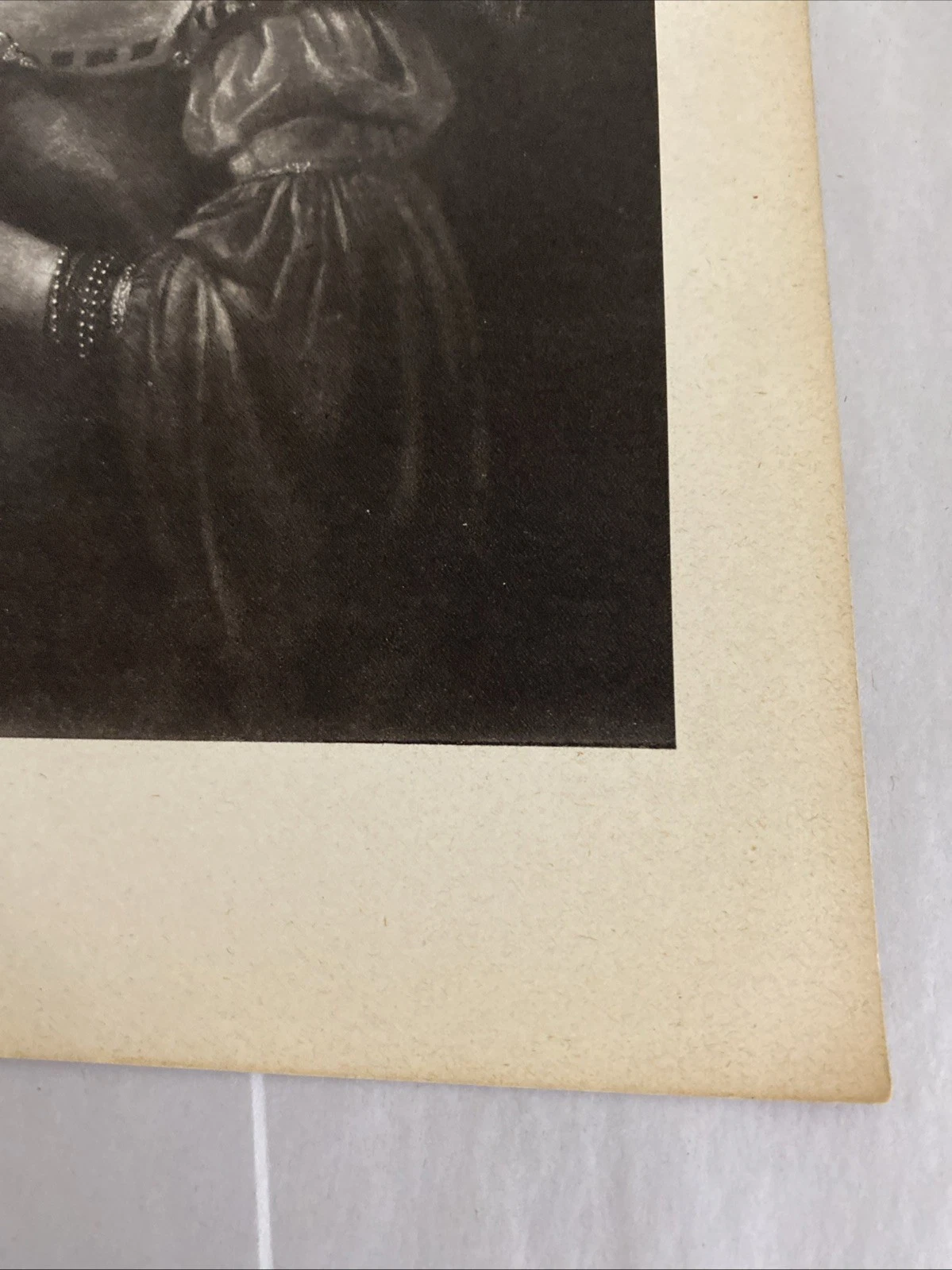 1939 Verve Rembrandt leaf: Jewish Bride (detail) + Young Woman portrait gravure - Image 7