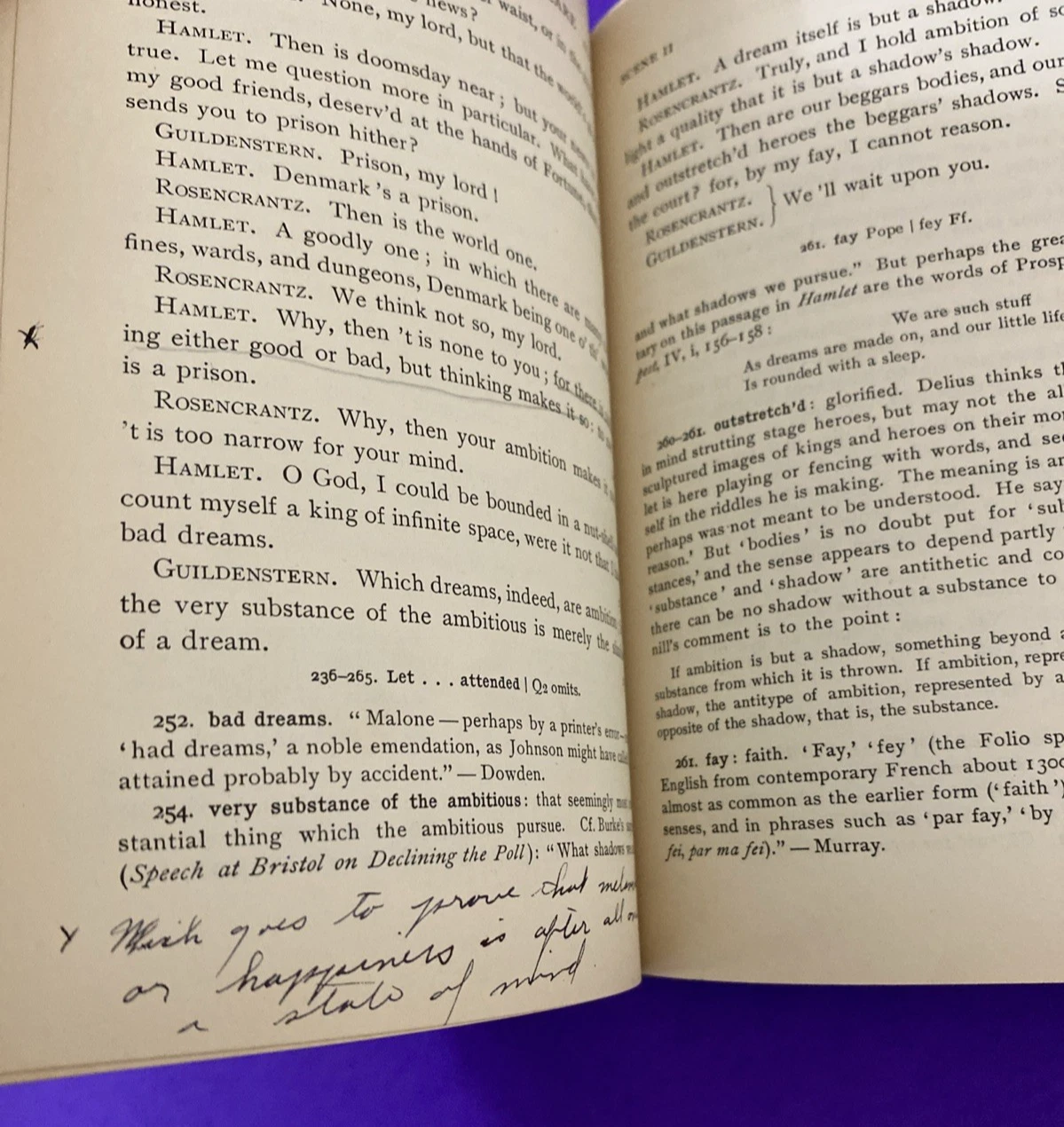 1909 New Hudson Shakespeare Hamlet Ginn & Co Quarto Facsimiles Annotated Vintage - Image 12