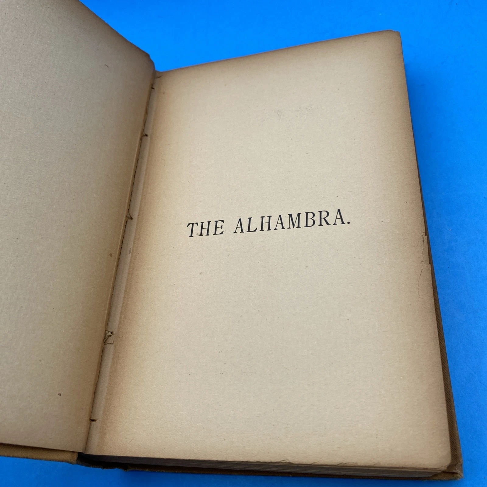 1889 The Alhambra Washington Irving Pollard & Moss Scarce Antique Hardcover Book - Image 8