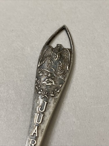 Antique Sterling Silver Juarez Mexico Eagle Souvenir Spoon - Image 3