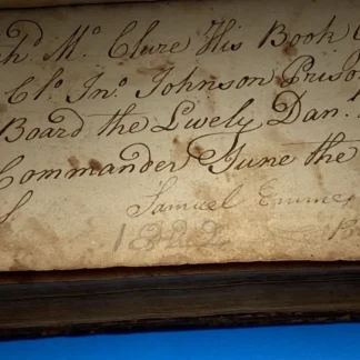 1777 Voltaire Universal History Vol.I—Rev War Privateer Lively Inscribed 1782