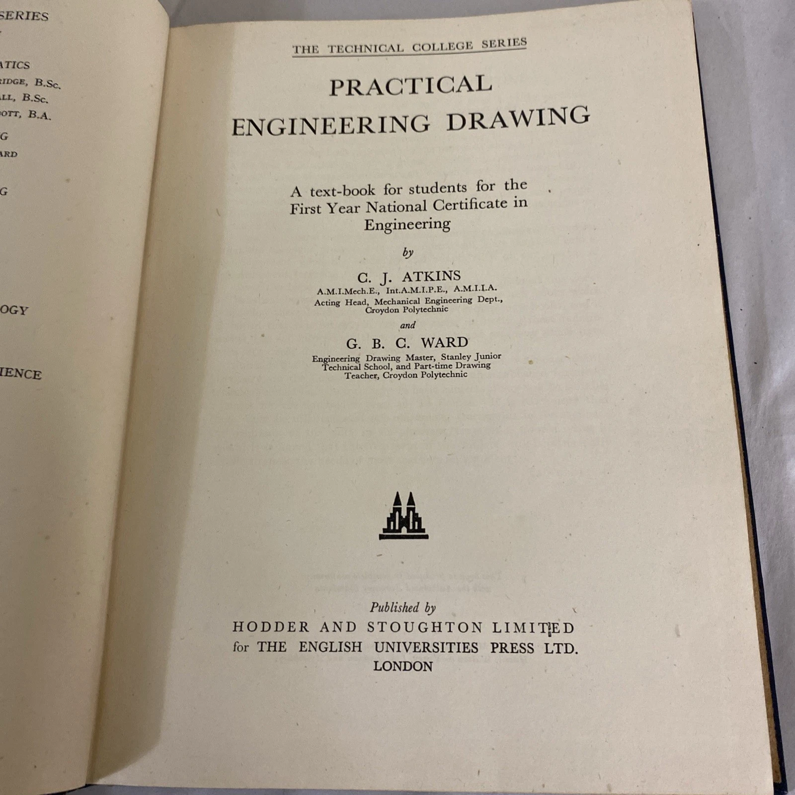 1944 Practical Engineering Drawing Vol 1 HMS Glendower Royal Navy Textbook - Image 7