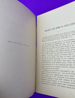 Reason and Rome in Education Sermon 1879 Cyrus A. Bartol West Church Boston Rare - Image 3
