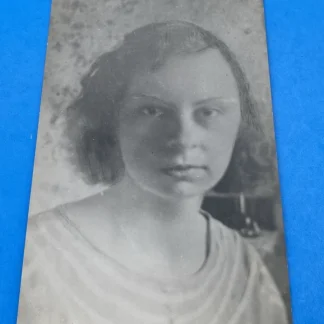 Haunting AZO RPPC Close Portrait of Young Woman, Undivided Back c.1904–07