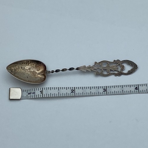Antique R. Wallace Sterling Silver Spoon - 1694-1894 Attleboro Bicentennial - Image 9