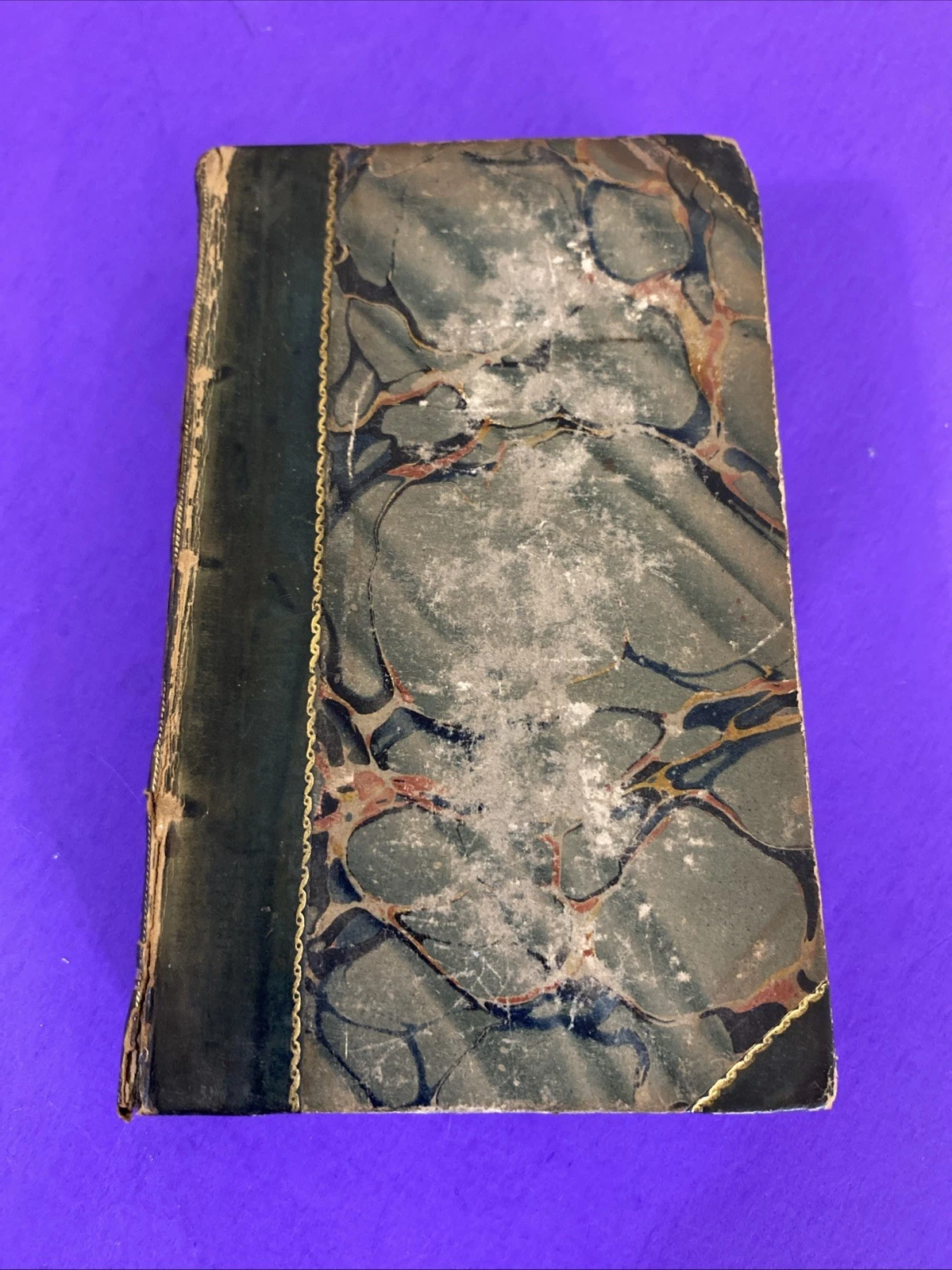 1826 Percy Anecdotes Vol X Humour Eccentricity George Colman Leather Book - Image 2