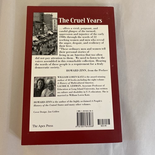 The Cruel Years American Voices at Dawn of 20th Century - Inscribed By Authors - Image 6
