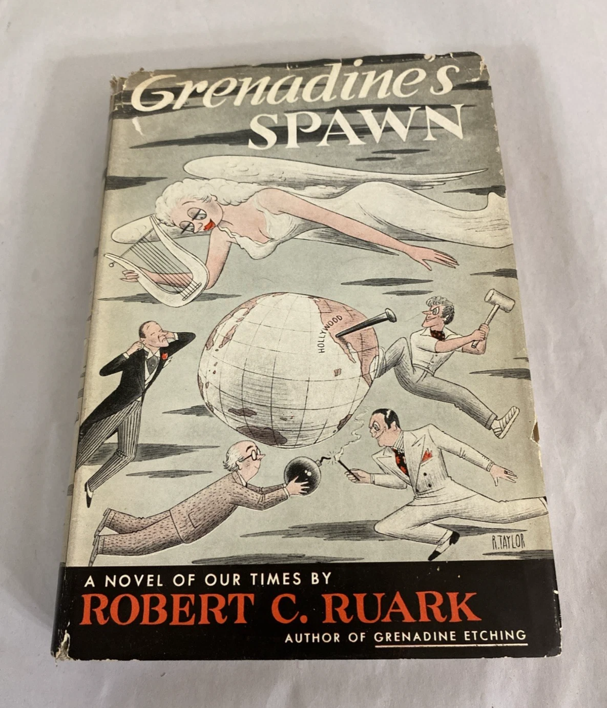 1952 Grenadine's Spawn Ruark First Edition Doubleday $3.50 DJHC Satire Novel VTG