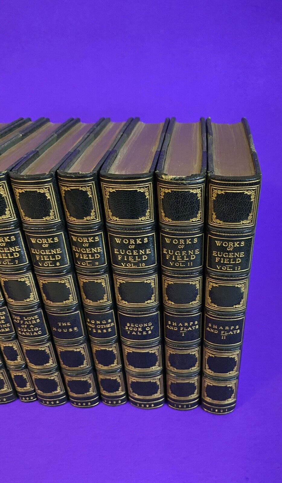 The Writings in Prose and Verse of Eugene Field - 1896 12 vols Stikeman #39/100 - Image 5
