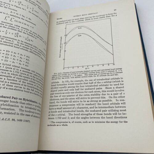 NATURE OF THE CHEMICAL BOND by Linus Pauling 8th Printing (1951) HC - Image 8