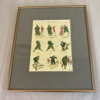 Pair of Vintage Framed Frank Reynolds Prints – Edwardian British Humor