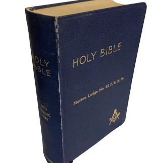 1949 Morton Lodge No 63 Masonic Oxford Bible J.T. Brooks Original Box NY
