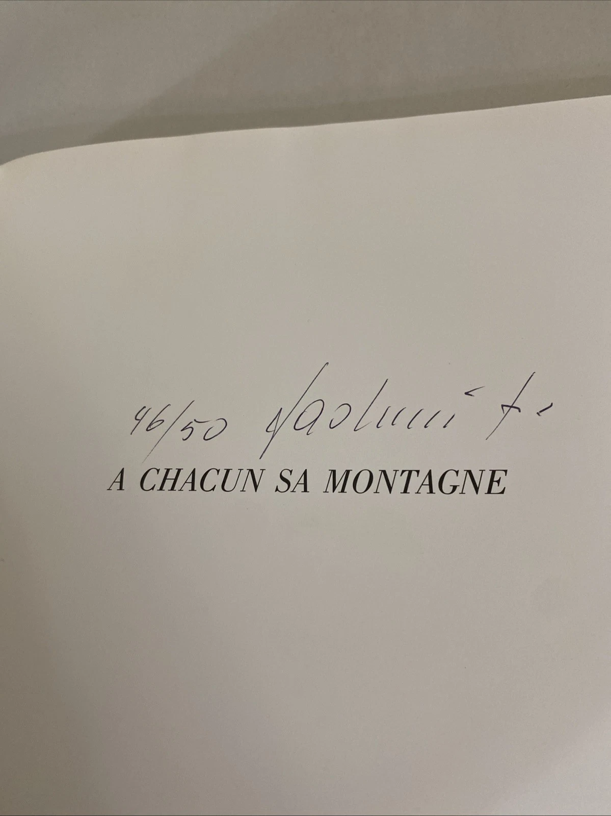 A Chacun Sa Montagne 1995 Signed Ltd 46/50 Swiss Alpine Art Catalog - Image 7
