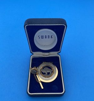 Swank Buffalo Nickel Money Clip & Tie Tack In Box 1950'S?