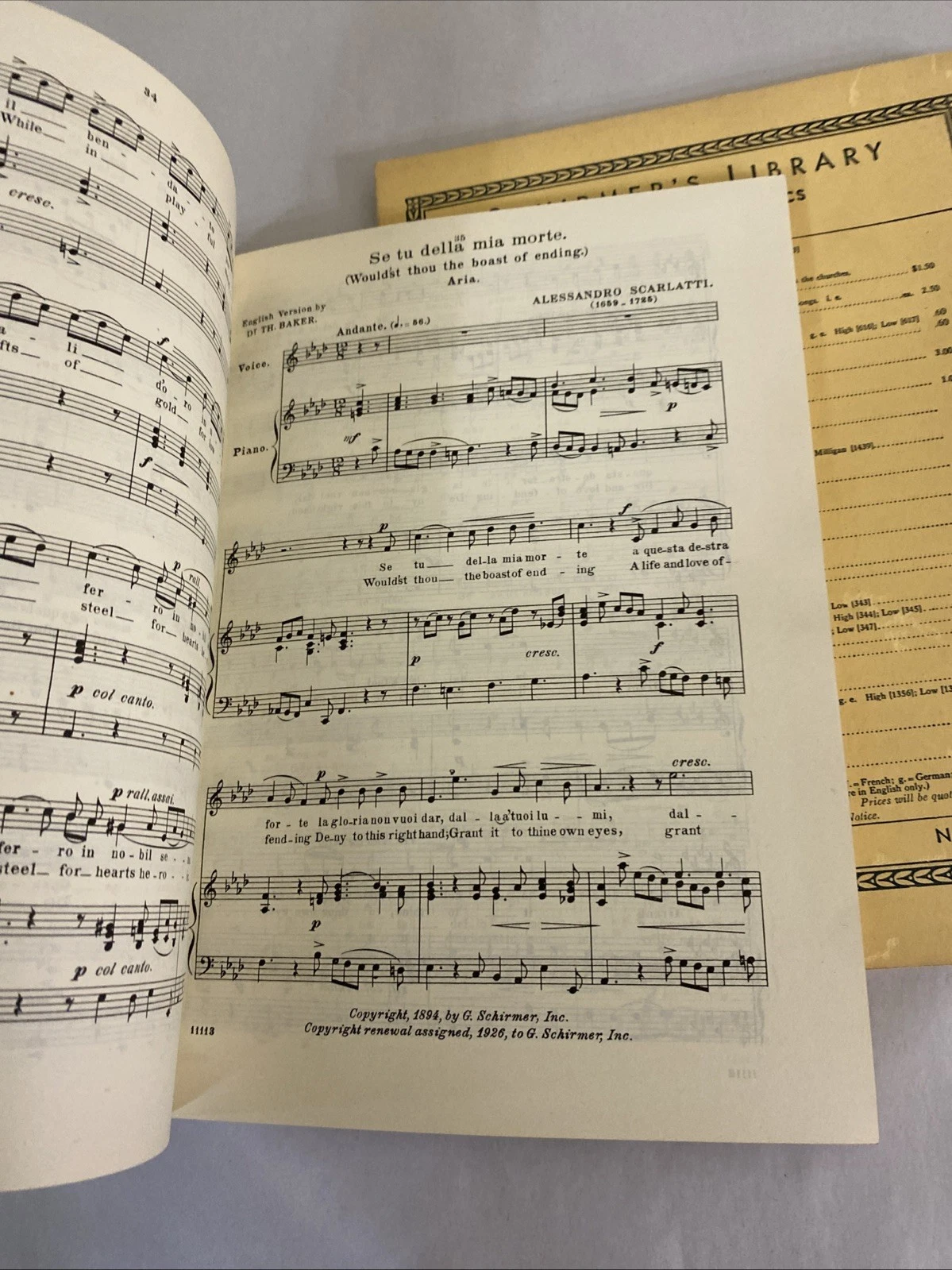 Schumer’s Anthology of Italian Song of 17th 18th Centuries - Book 1 & 2, 290 291 - Image 4