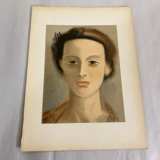 Pierre Bonnard + Fernand Leger Verve 1939 Mourlot double-sided litho leaf France