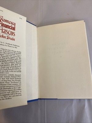 FAMOUS FINANCIAL FIASCOS By John Train - Hardcover First Edition First Printing - Image 3