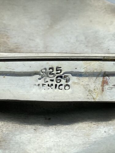Vintage Mexico TL-67 Sterling Silver Multi Gemstone Pin Brooch - Image 5