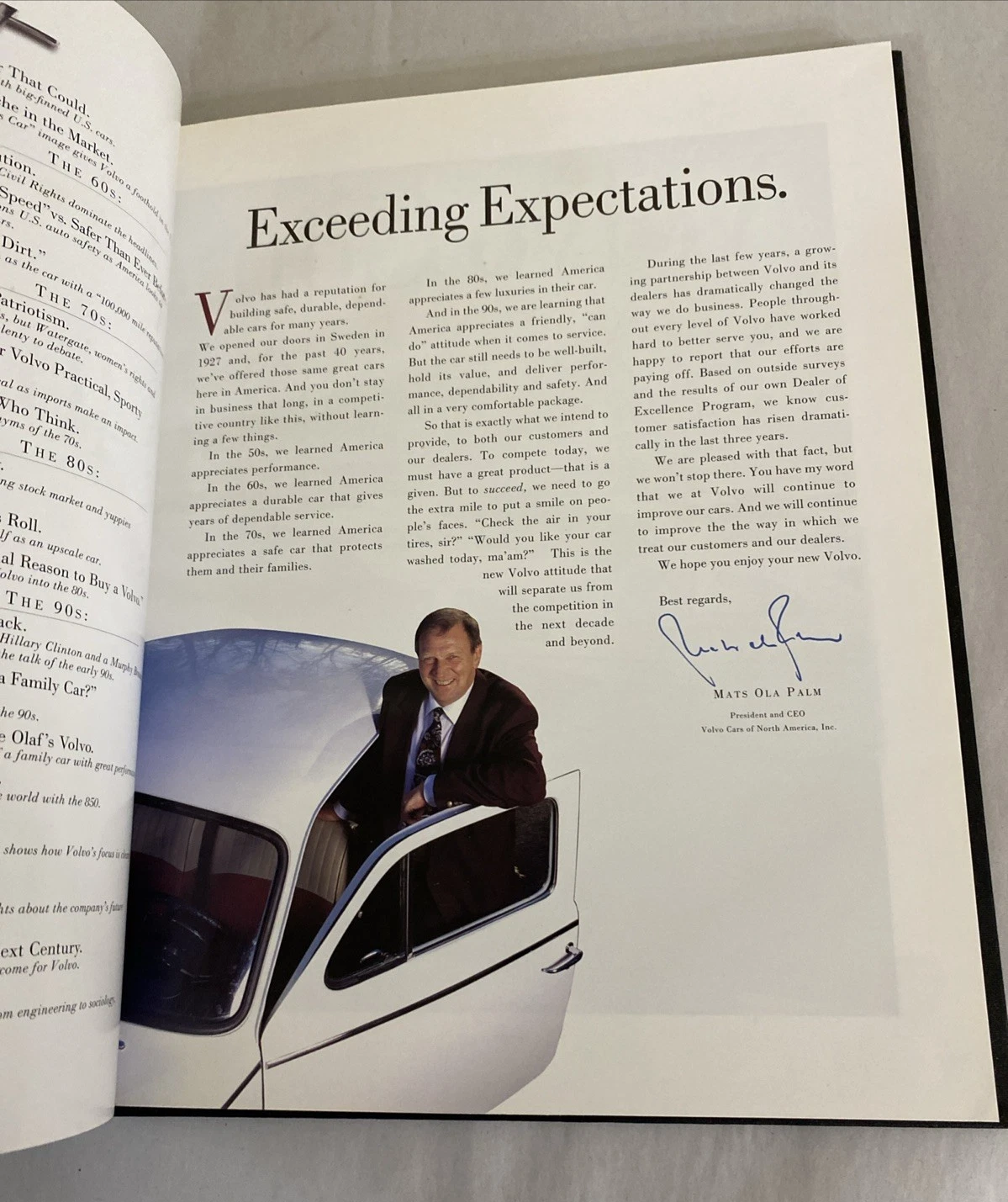Volvo 40 Years in America Limited Edition 70/100 1995 Hardcover History RARE VIP - Image 7