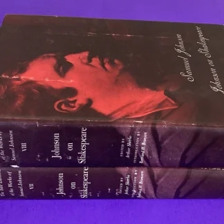 Yale Edition Samuel Johnson On Shakespeare Vols 7 & 8 w/DJs HC 1975 Pair