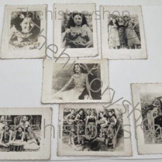 7 Orig WWII HAWAIIAN NUDES South Pacific Islanders Hawaii War