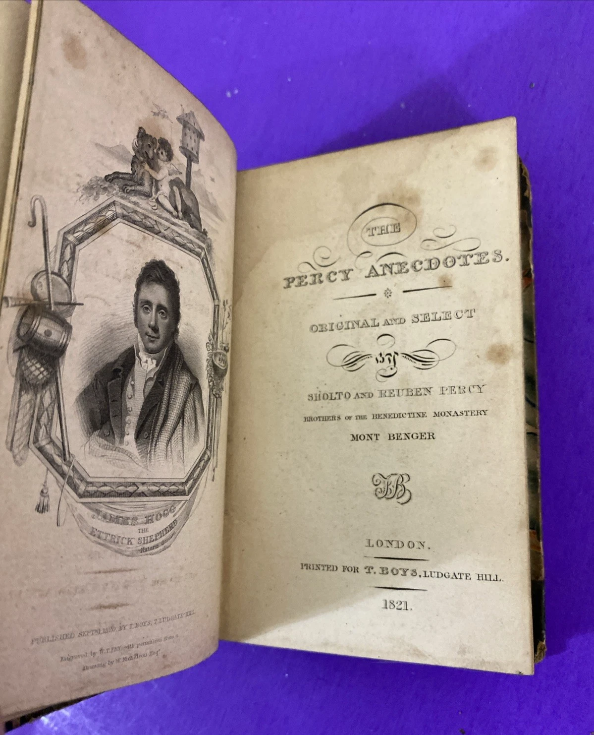 1826 Percy Anecdotes Vol IX Instinct Ingenuity John Rennie Leather Book - Image 8