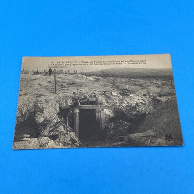 WWI Mont Cornillet Tunnel RPPC 1917-1933 French-German Marne Rare RPPC