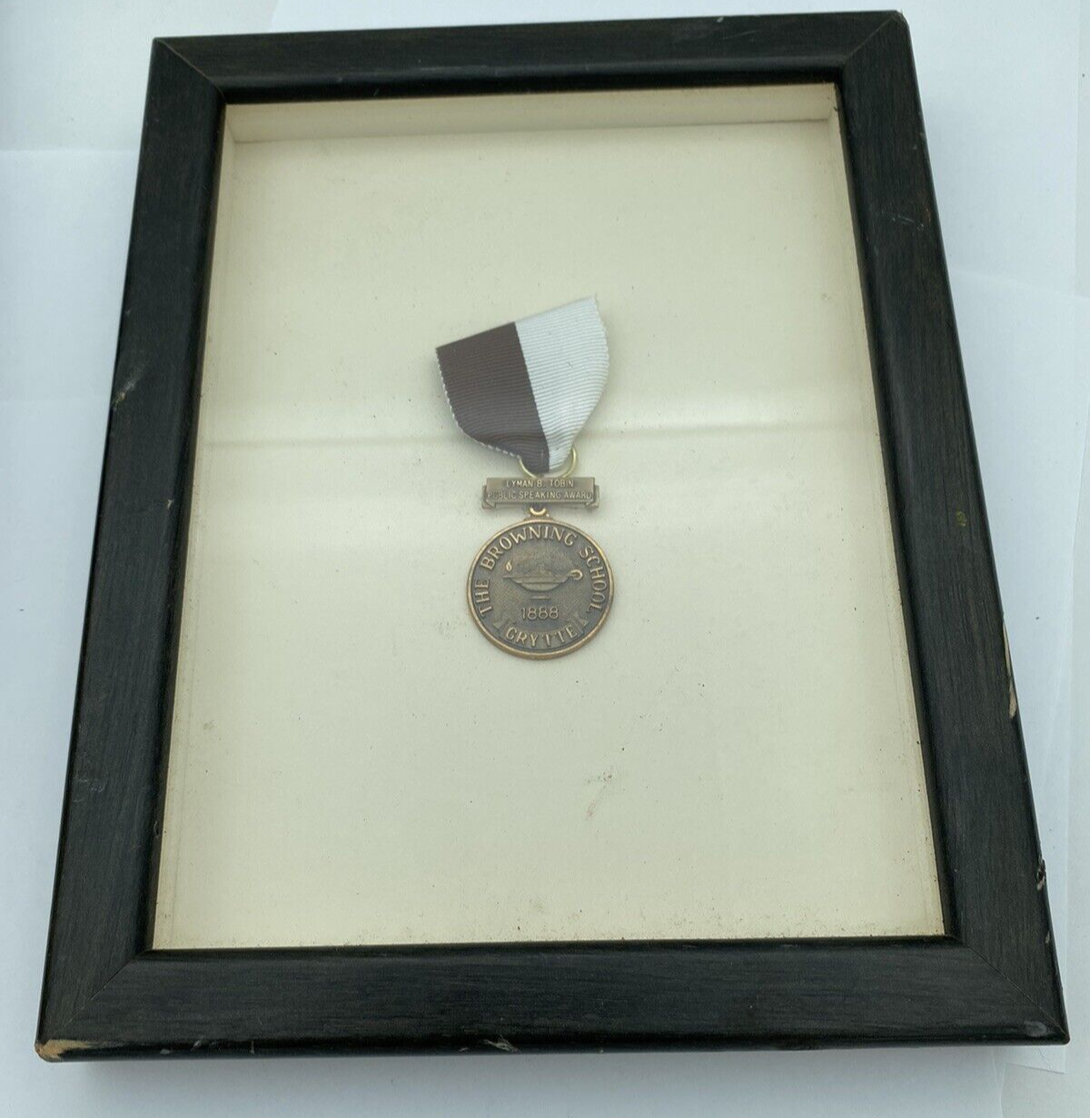 The Browning School Grytte Public Speaking Award Lyman B. Tobin Medal