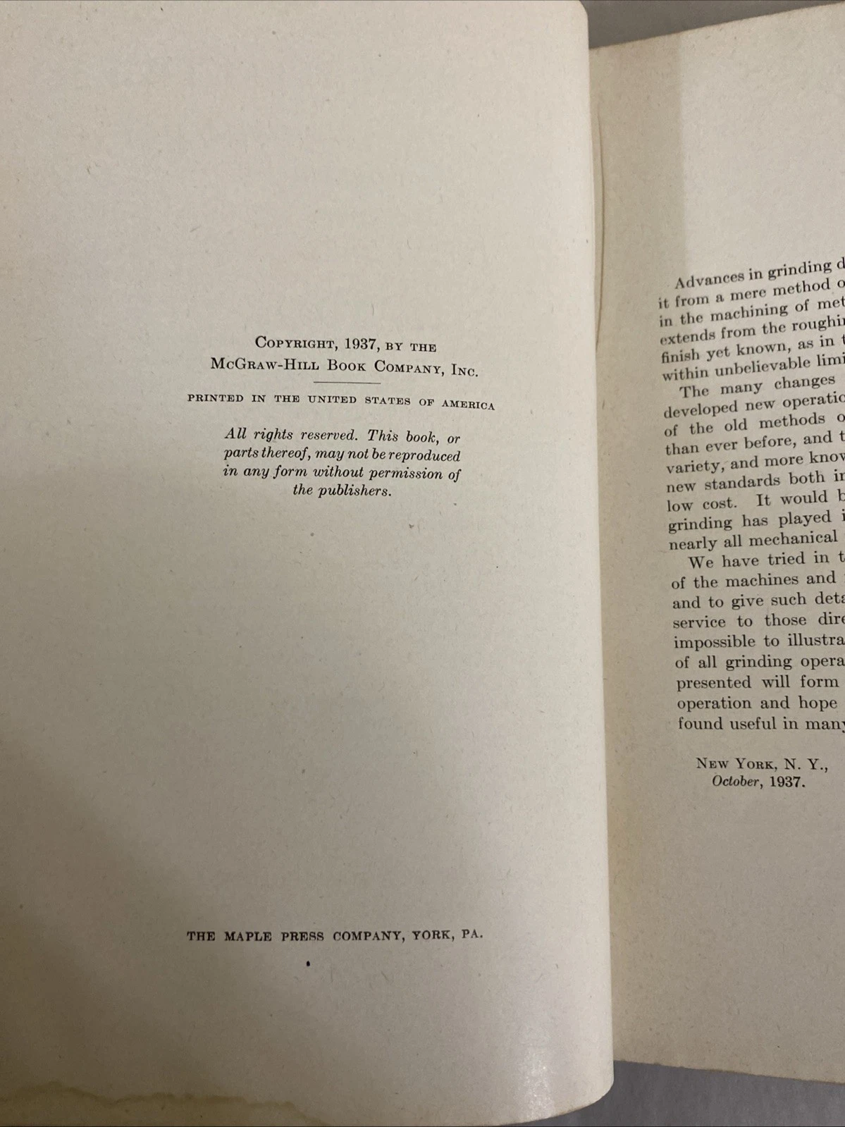 Grinding Practice 1937 McGraw-Hill Colvin & Stanley 1st Ed Rev Impr Illus USA HB - Image 5