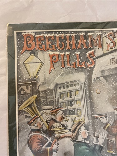 Rare 1900 Beecham's Pills Advertisement "You Never Know Your Luck" Winter Scene - Image 5