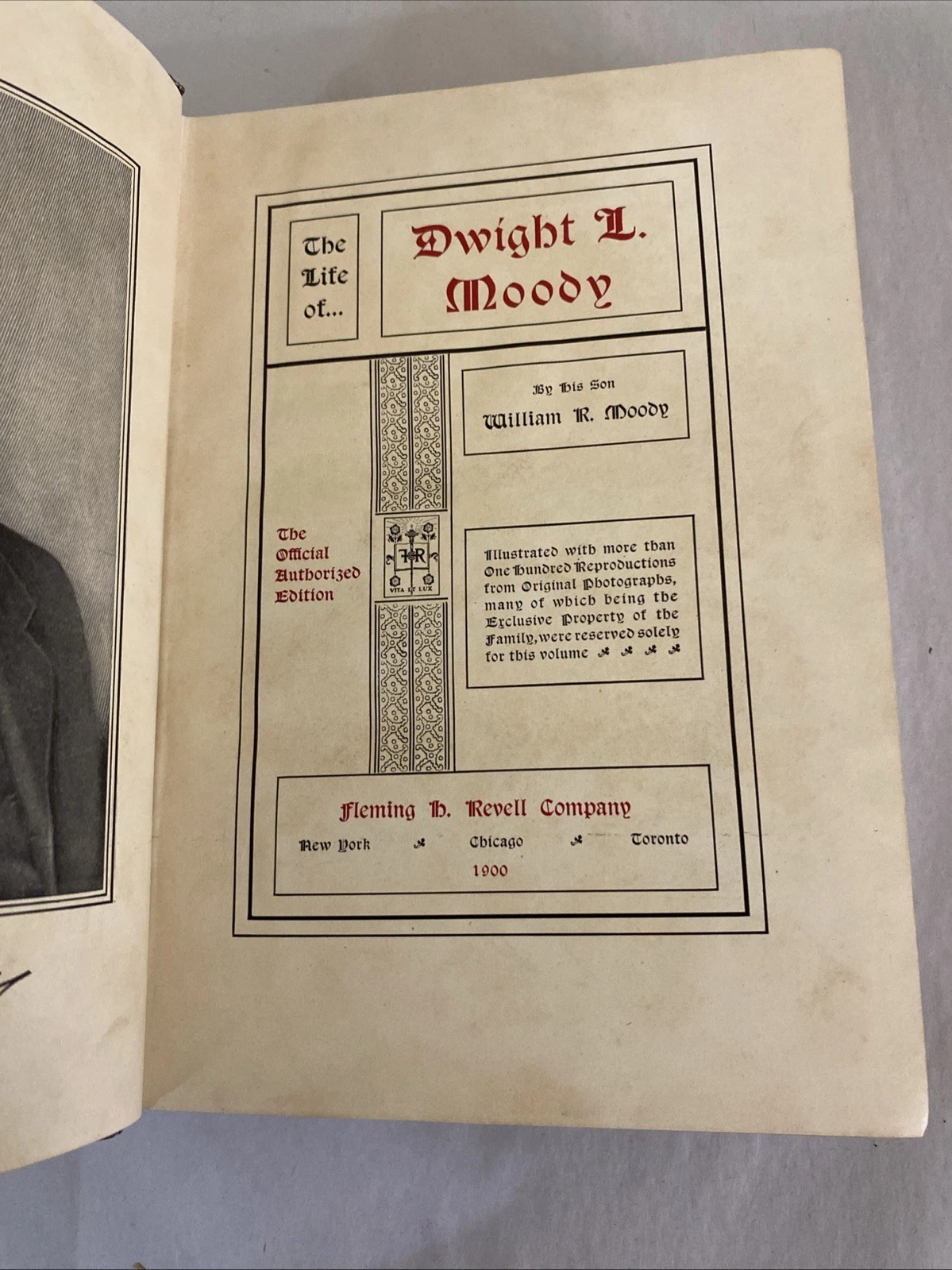 1900 Life of Dwight L Moody by His Son 1st Authorized Illustrated Revell HC Biog - Image 7