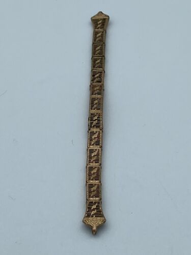 Art Deco 12k Gold-Filled Ladies Lustern Filigree Antique Watch Band - Image 10