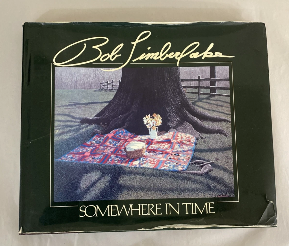 Signed Bob Timberlake Somewhere in Time 1989 HC Coffee Table Art Book w/DJ