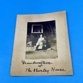 Vintage Photo Card - Grandmother at the Historic Shirley House, Vicksburg