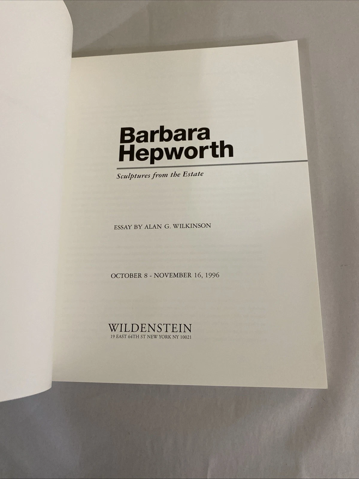 Barbara Hepworth Sculptures from the Estate 1996 PaceWildenstein catalog - Image 7