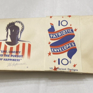 10 Original WWII Patriotic Envelopes 10 Cent 10 Different Designs Band Intact