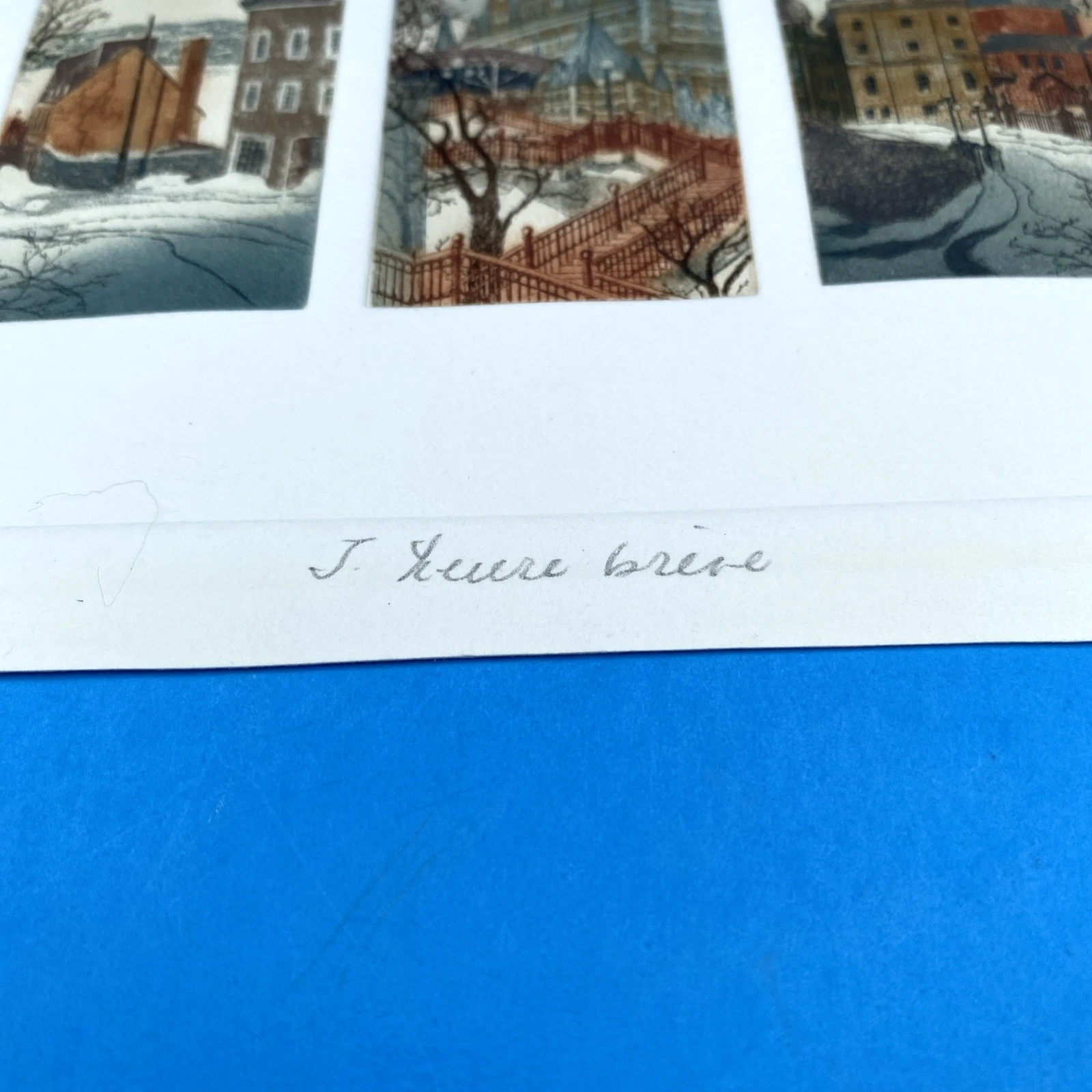 Alain Couture L’Heure Brève Quebec City Miniature Print 34/250 5x7 - Image 3