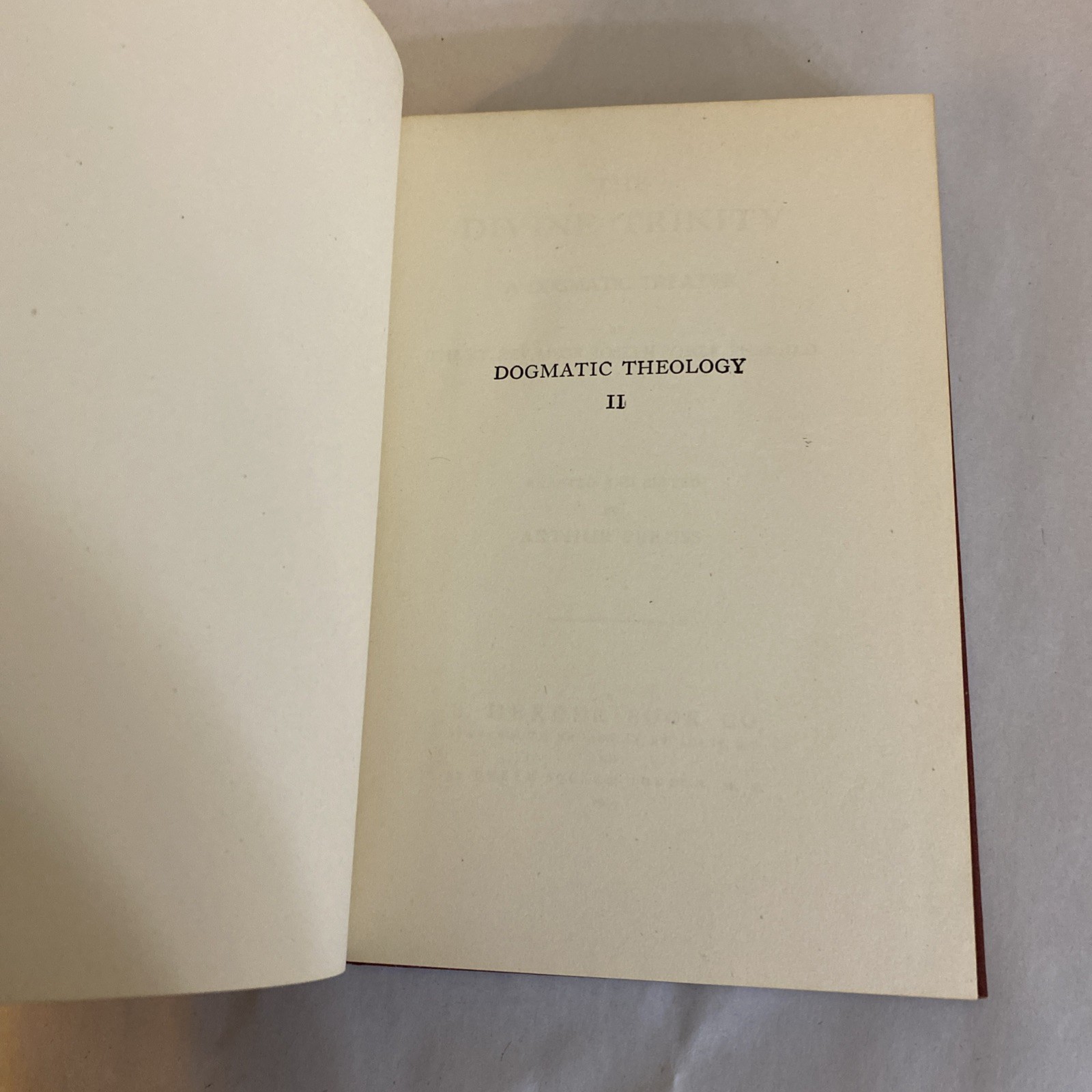 The Divine Trinity A Dogmatic Treatise Volume 2 By Joseph Pohle-Preuss 1945 HC - Image 4