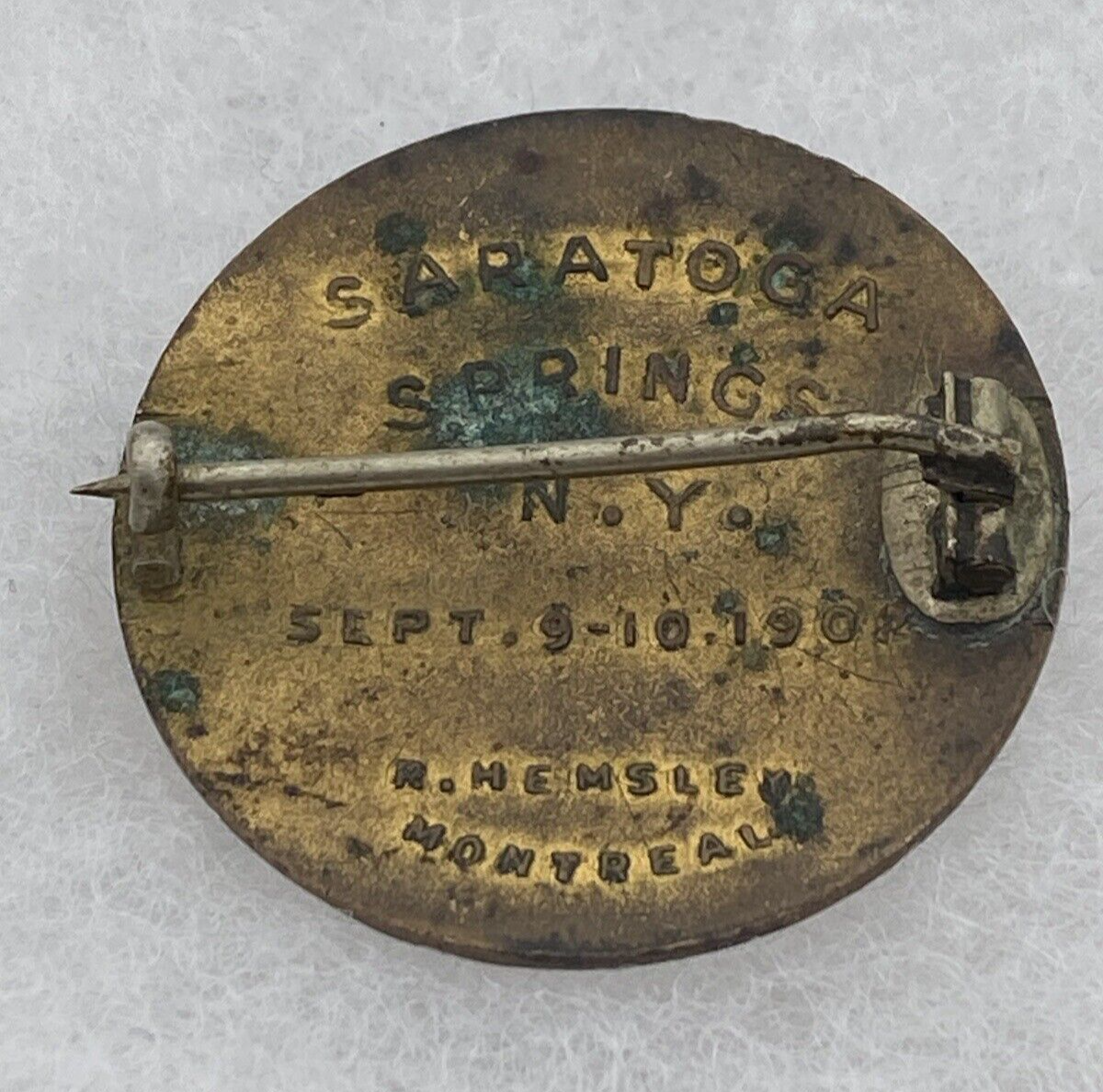 1902 Knights Templar Richard Coeur de Lion Montreal No. 7 Pin – Saratoga Springs - Image 3