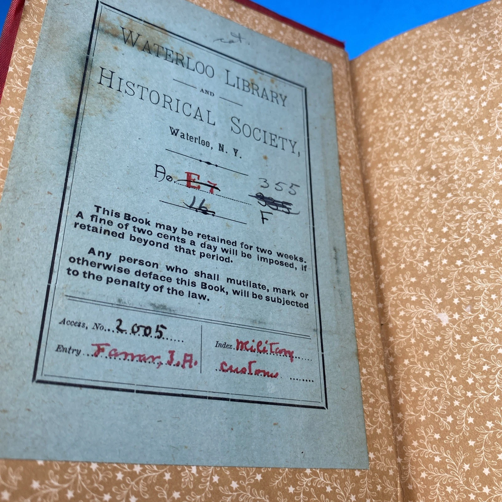 1885: Military Manners & Customs Farrer Author's Edition Antique Military Ethics - Image 2