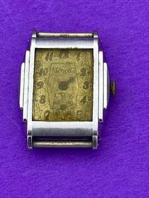 Vintage Josca Swiss Watch by Savo 15J Small Seconds c1948 Hinged Case Project
