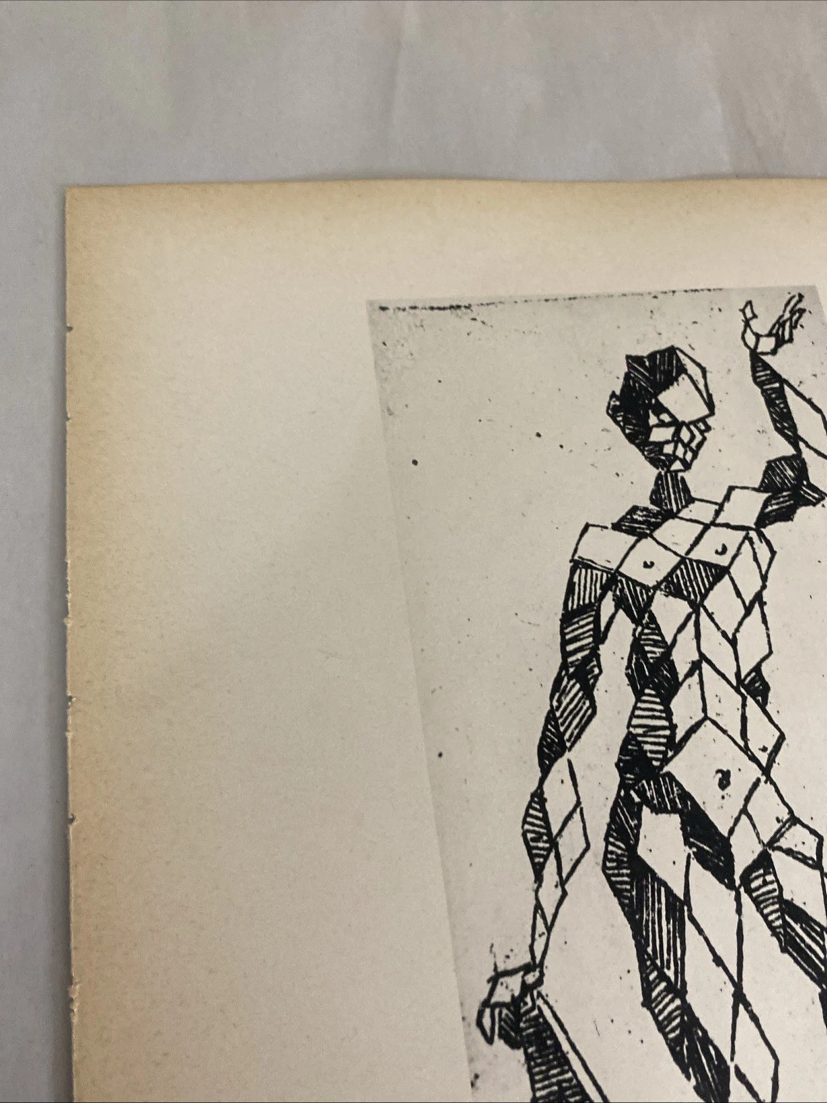 Verve 1939 single leaf: French male studies after David + Bracelli Harlequin art - Image 10