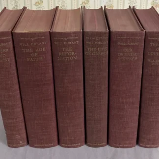 Will Durant Story of Civilization 6 Vol HC Set Red Cloth + 1963 1st Print S&SLot
