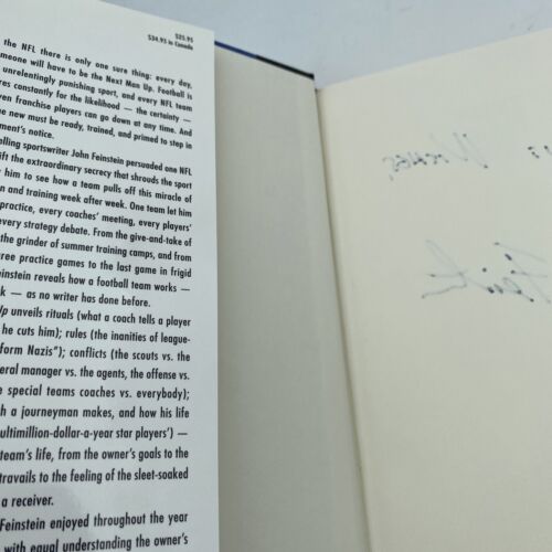 Next Man Up : A Year Behind the Lines in Today's NFL Hardback Book - Signed - Image 2