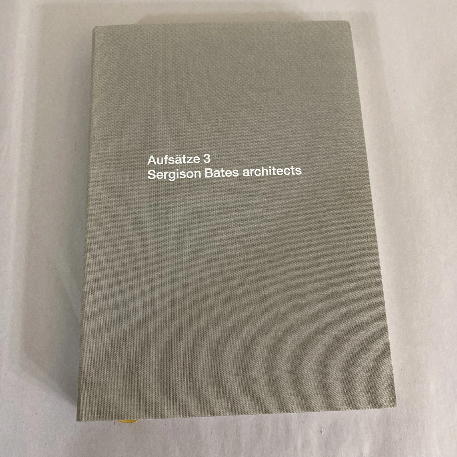 Aufsätze 3 Sergison Bates Architects 2016 Quart Verlag HB German Edition