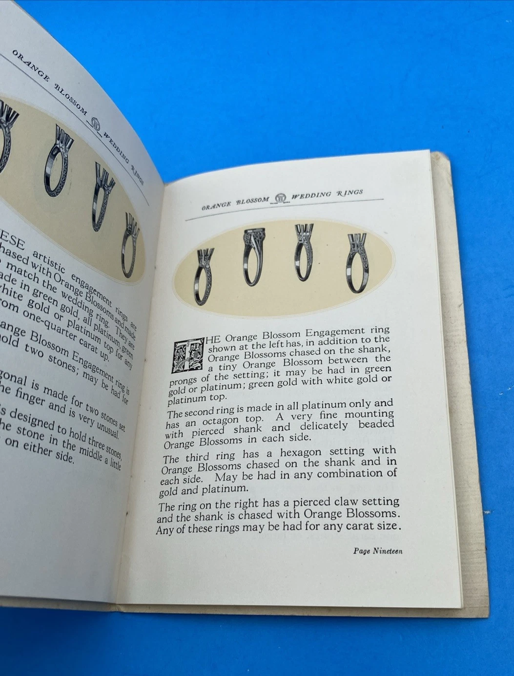 1920 Traub Orange Blossom Wedding Ring Sentiment 7th Ed Booklet Gifford MA - Image 7