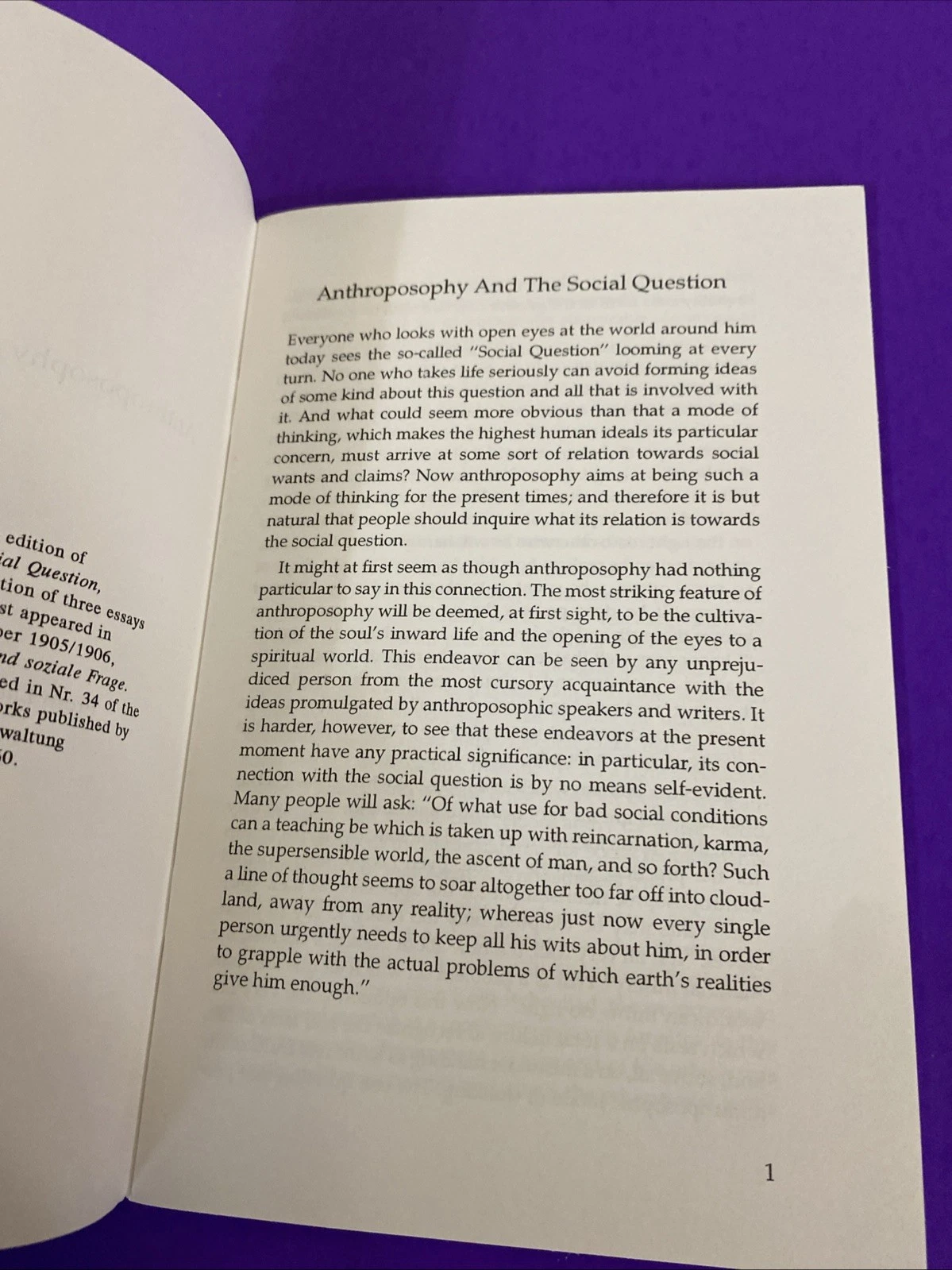 Rudolf Steiner Anthroposophy and the Social Question Mercury Press 1996 - Image 4