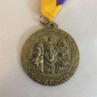Vintage Theater Drama Troupe Acting Medal 1994 - Medallion Comedy Tragedy - NY